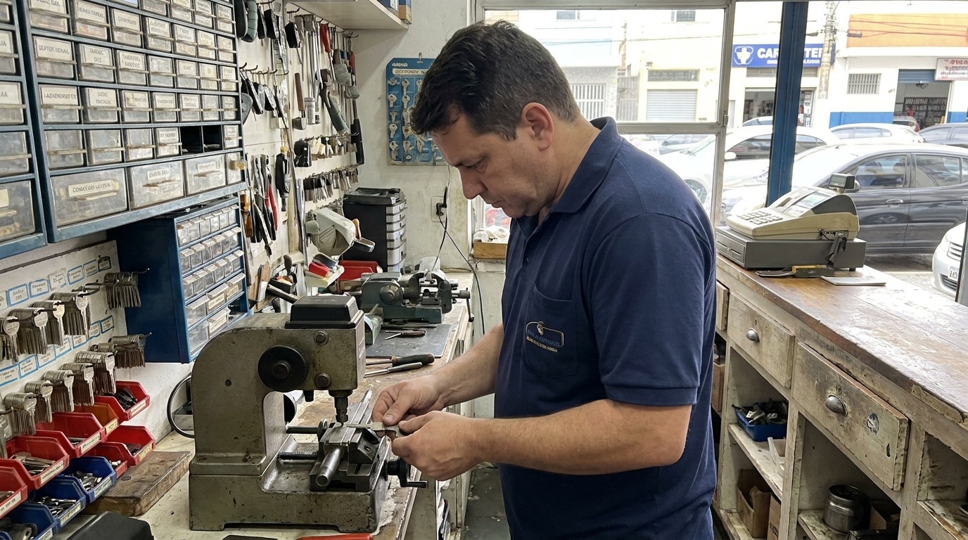 Confecção de Chave Automotiva profissional no Coque, Recife‑PE