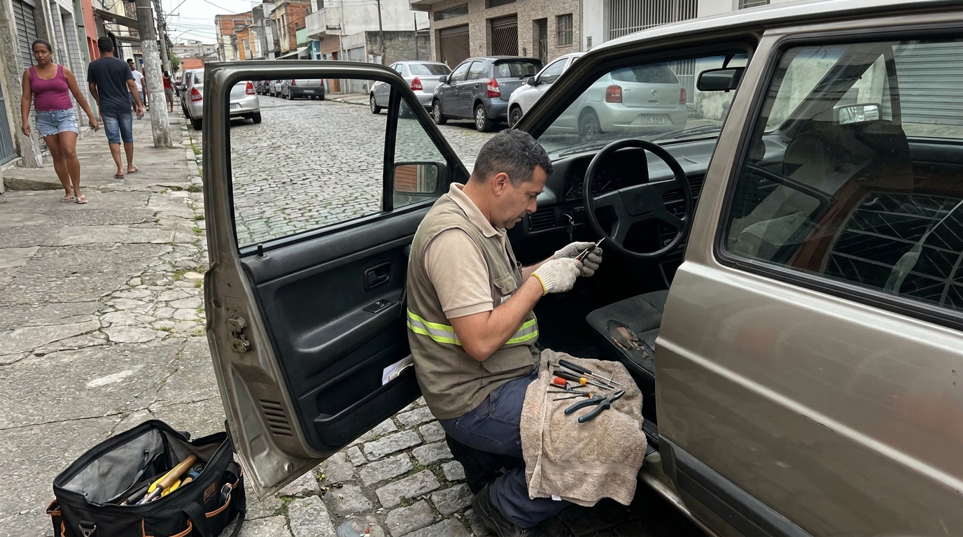 Extração de Chave Quebrada no Coque, Recife‑PE