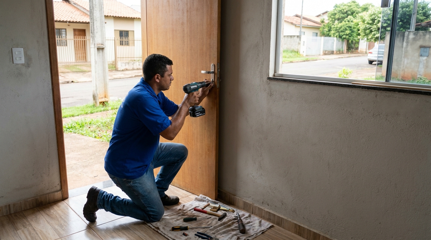 Instalação de Fechadura Residencial profissional em Iputinga, Recife‑PE